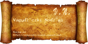 Vagyóczki Noémi névjegykártya